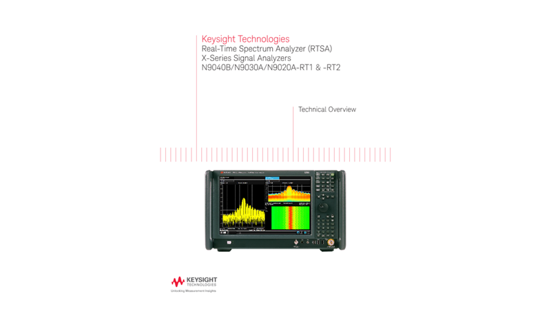 Real-Time Spectrum Analyzer (RTSA) X-Series Signal Analyzers N9030A/N9020A-RT1 & -RT2